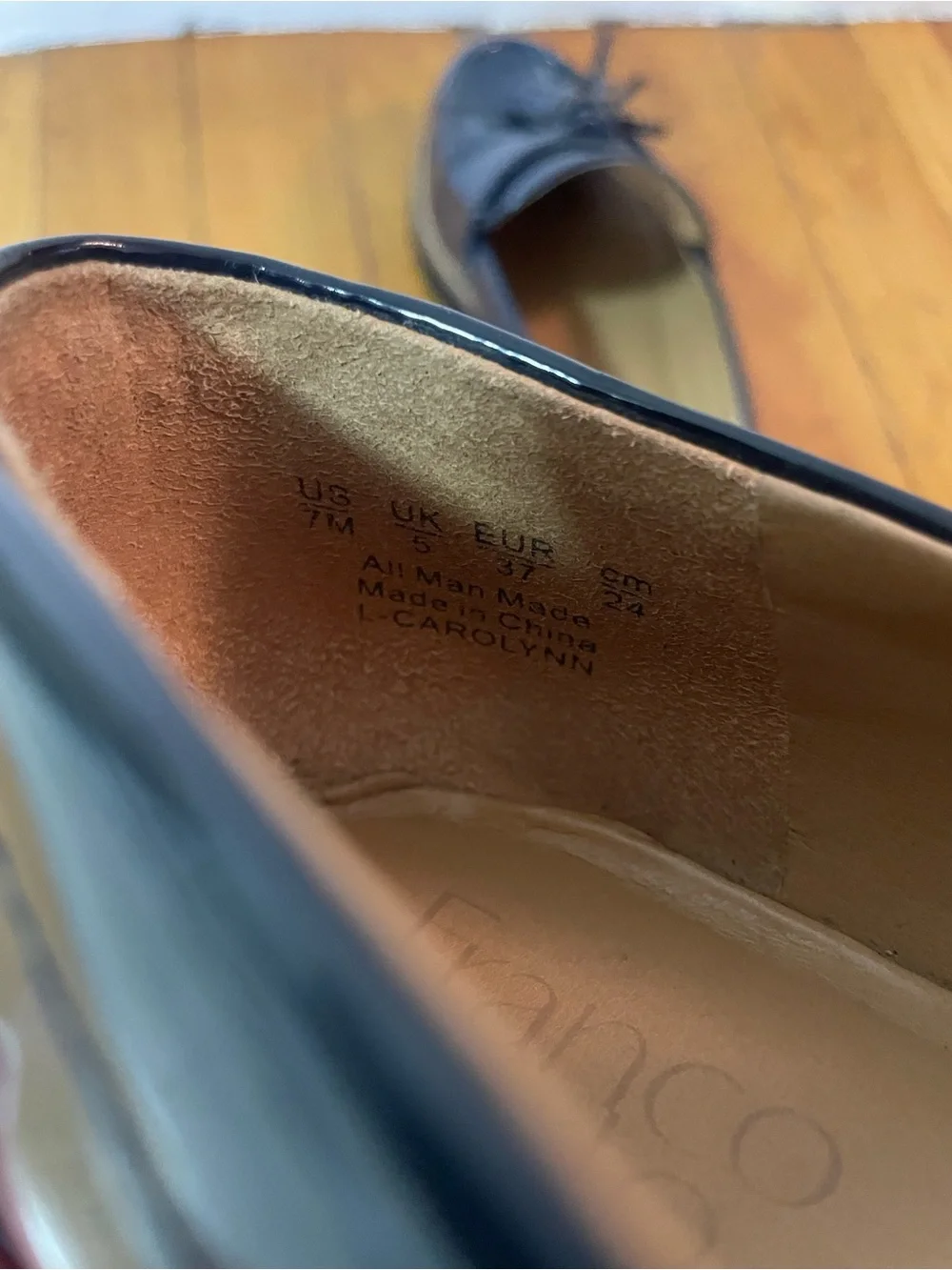 Franco Sarto Patent Tassel Lug Loafer in Navy